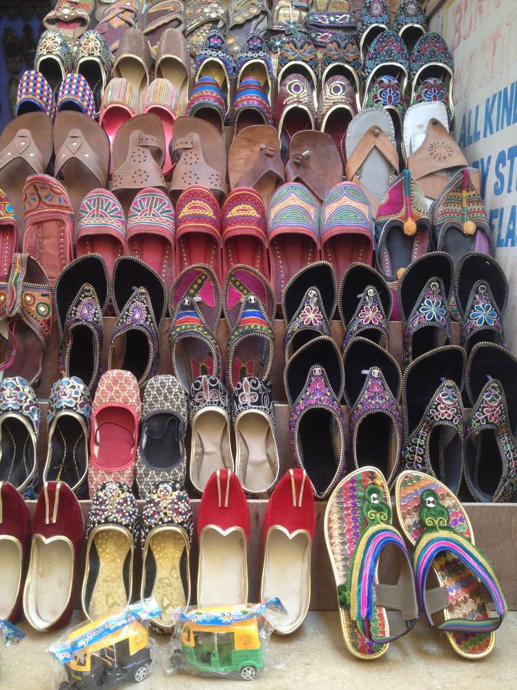 Leather shoe store, Jaisalmer, India
