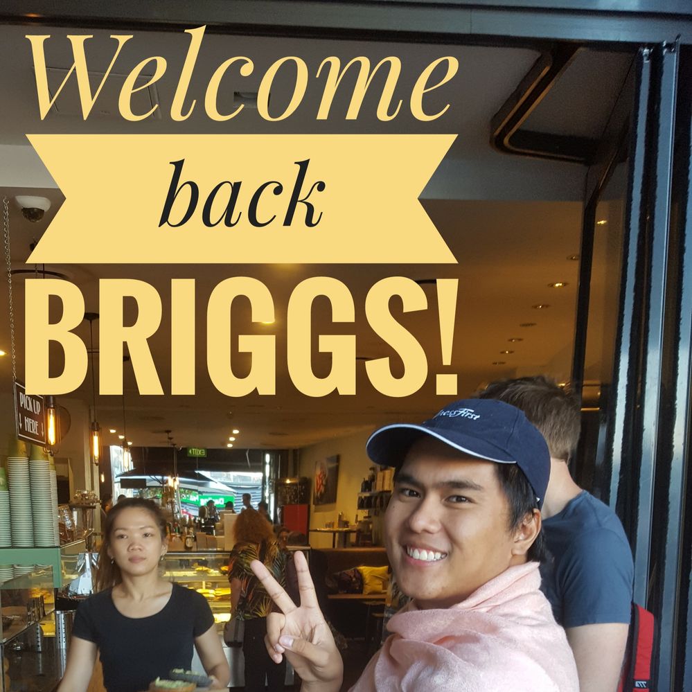 Welcome back Briggs.