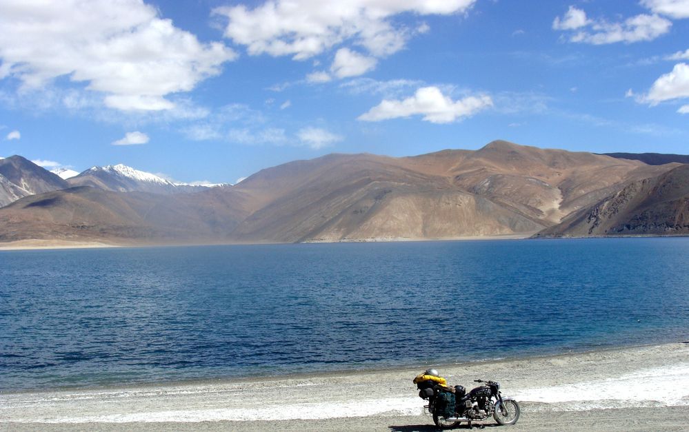 Lovely clouds over Pangong Tso