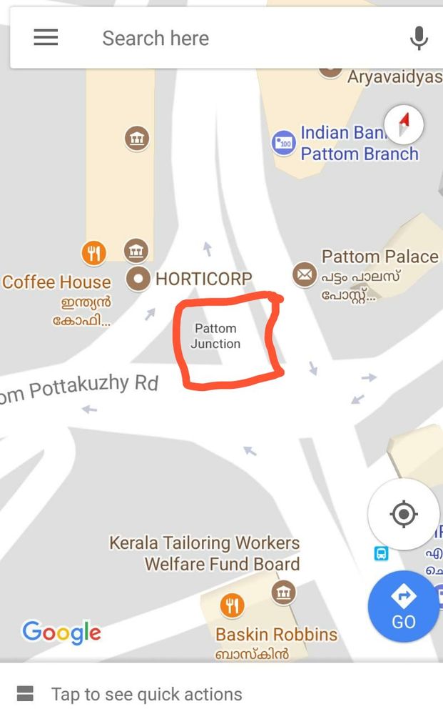 Pattom junction, Trivandrum, Kerala