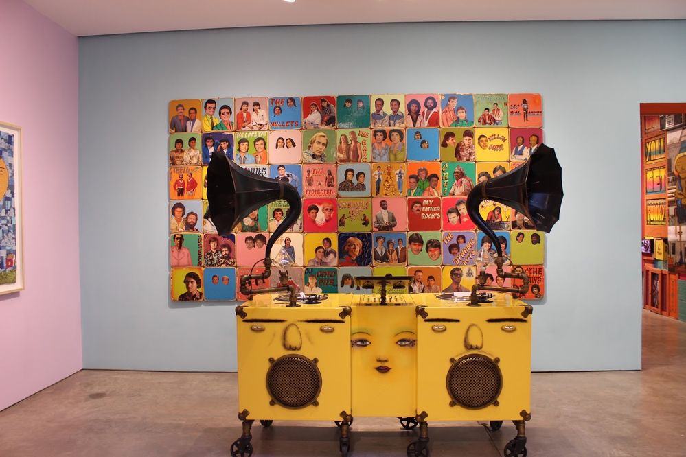 A photo by Local Guide Isabel Talamas of a colorful installation in Lehmann Maupin, an art gallery in New York City