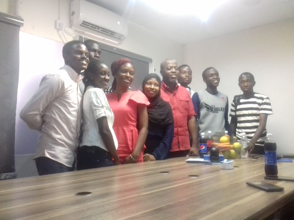 SanyaOdare with Obafemi Awolowo University Tech Students