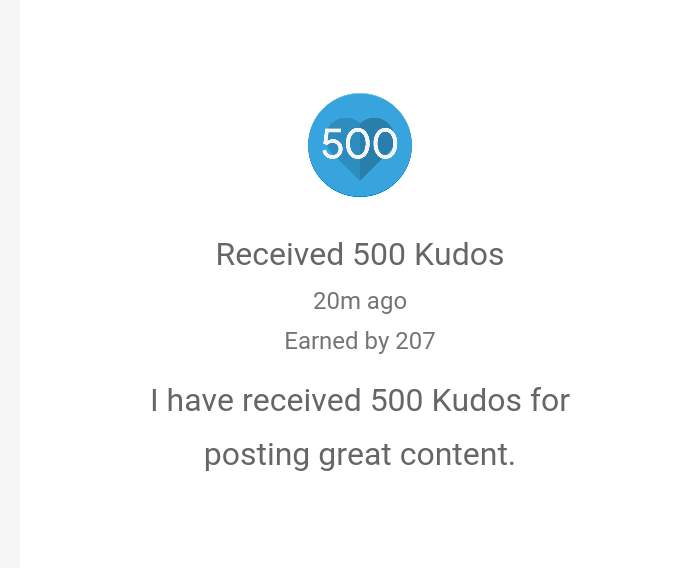 500 Kudos Badge