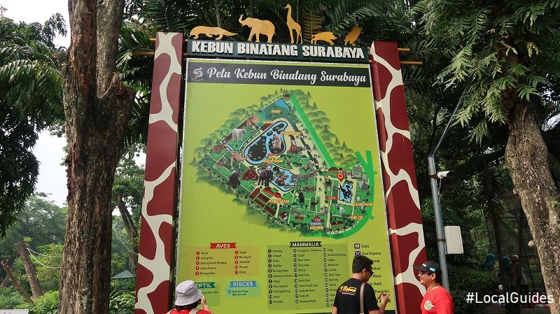 Traditional Maps of Surabaya Zoo