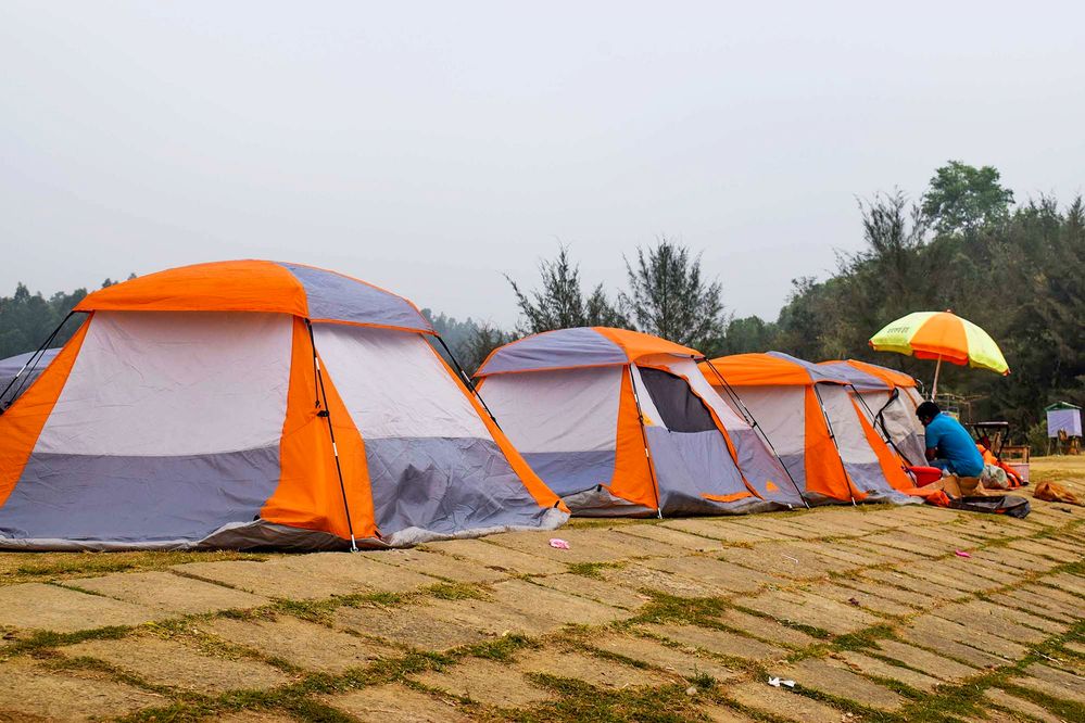 Tent for visitors