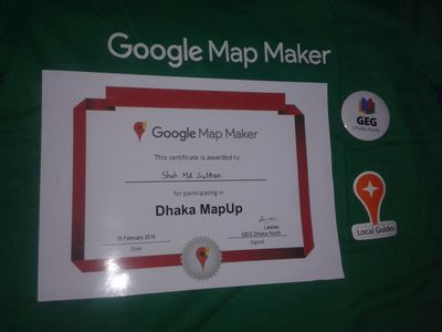 My 1st Certificate as a Map Maker