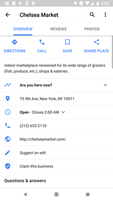 Place page for Chelsea Market