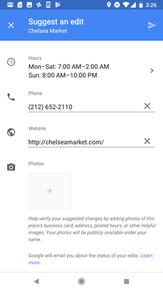 Suggest an Edit for Chelsea Market