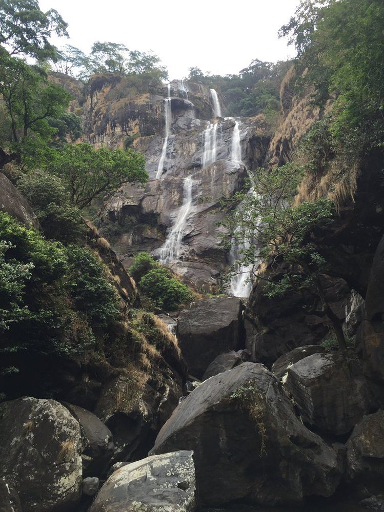 Sanje Waterfall base point during dry season