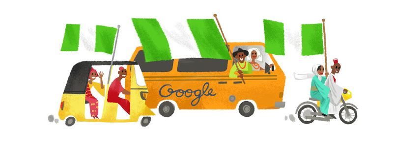Google's Doodle for Nigeria's 2017 Independence