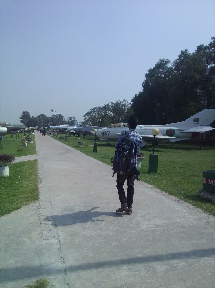 Walking in airforce musiam