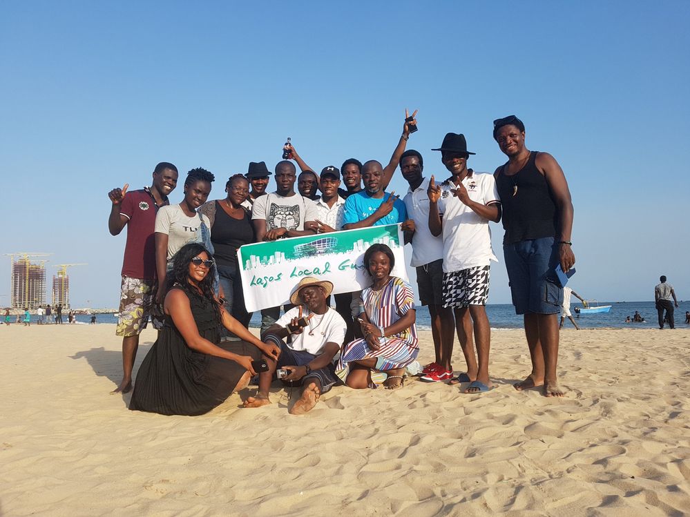 #lagoslocalguides meetup at Tarkwabay beach