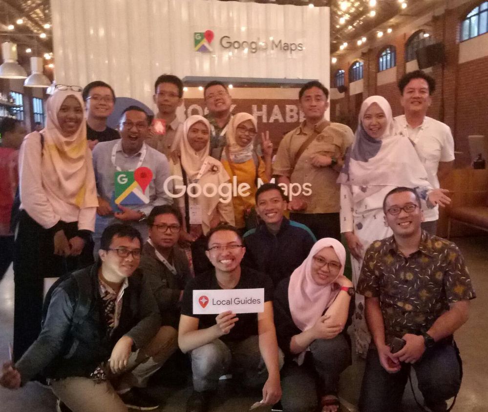 Meet up at launching new feature of google maps. Photo credit Febri. Fristian