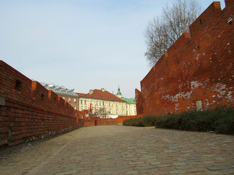 The Warsaw Old Town Wall