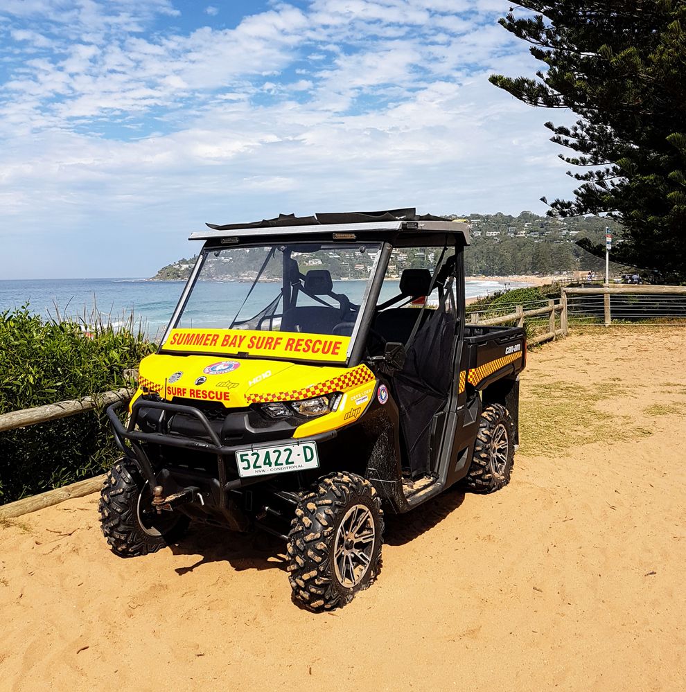 Summer Bay Surf Rescue Beach buggy at North Palm Beach S.L.S.C.