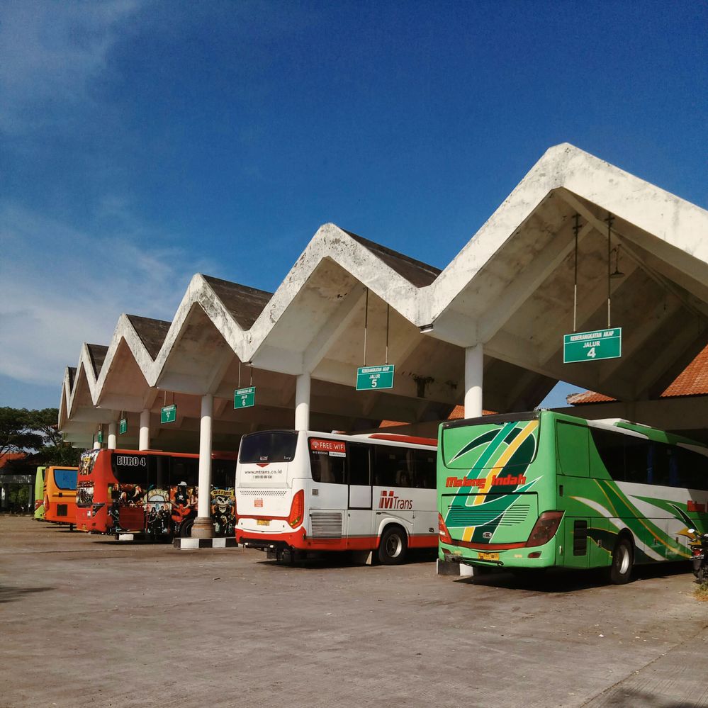 Buses in Mengwi terminal