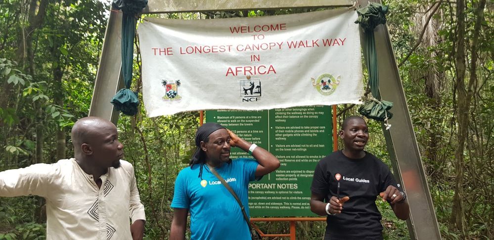 Local Guides made history walking the canopy