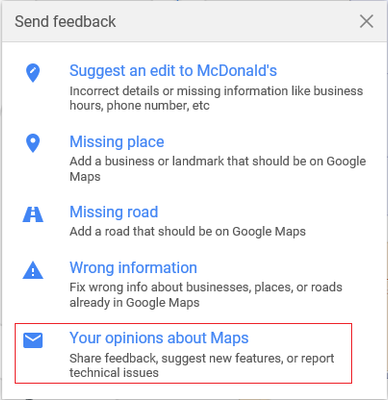 Google Map - Menu - Send Feedback - Your opinions about Maps.png
