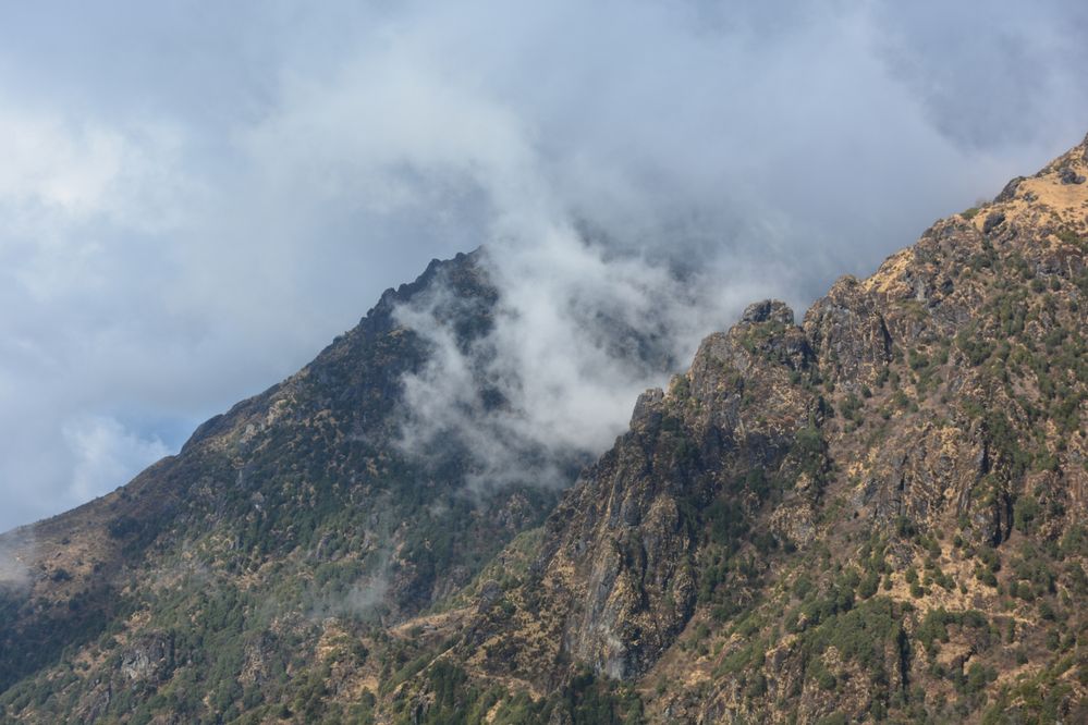 Trekking route view of Sandakphu. Altitude more than 3300 Meters