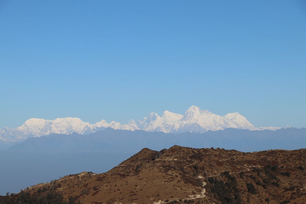 View of Mount Everest from Sandakphu
