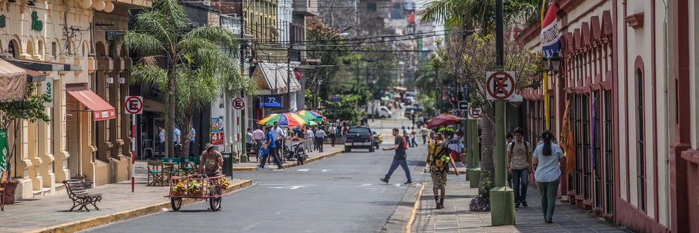 Street in downtown Asunción.