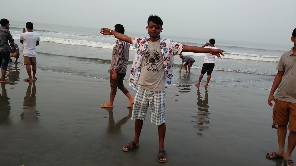 At Cox's Bazar Sea Beach
