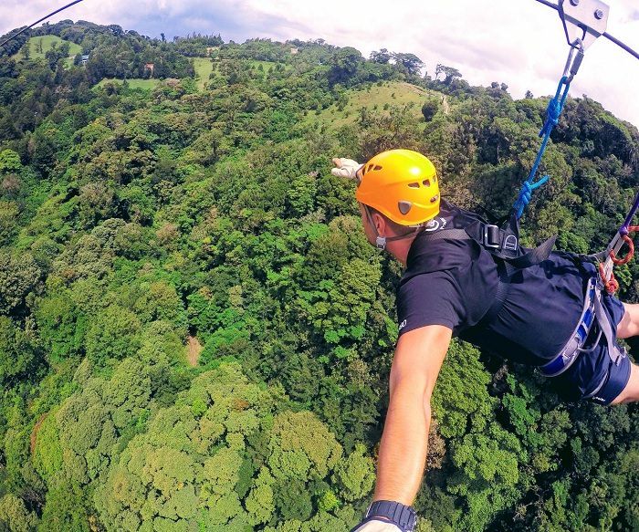 Zipline in Monteverde, Costa Rica