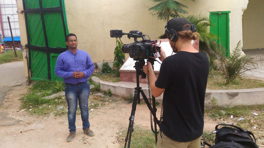 video shoot on Hyderabadi biryani
