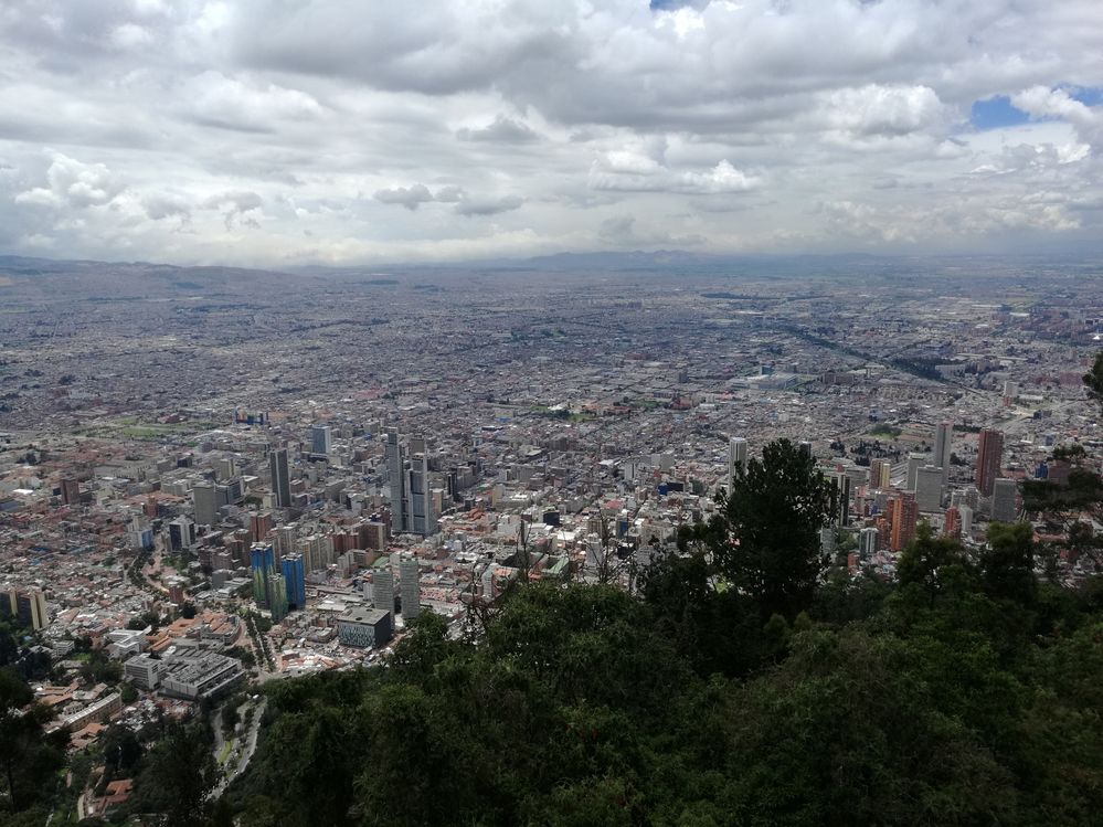 Bogota's view from Monserrate