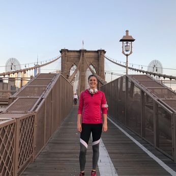 Morning Run on Brooklyn Bridge