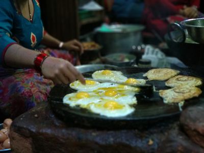 Kathmandu Food Crawl - "Bara"