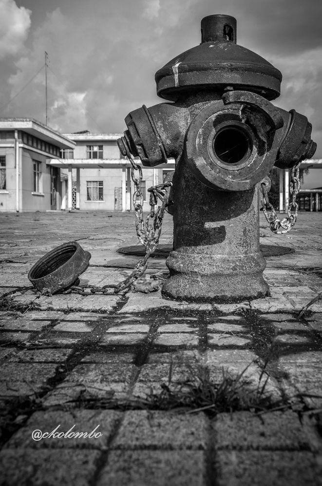 Neglected fire hydrant in Mbeya Train station Tanzania