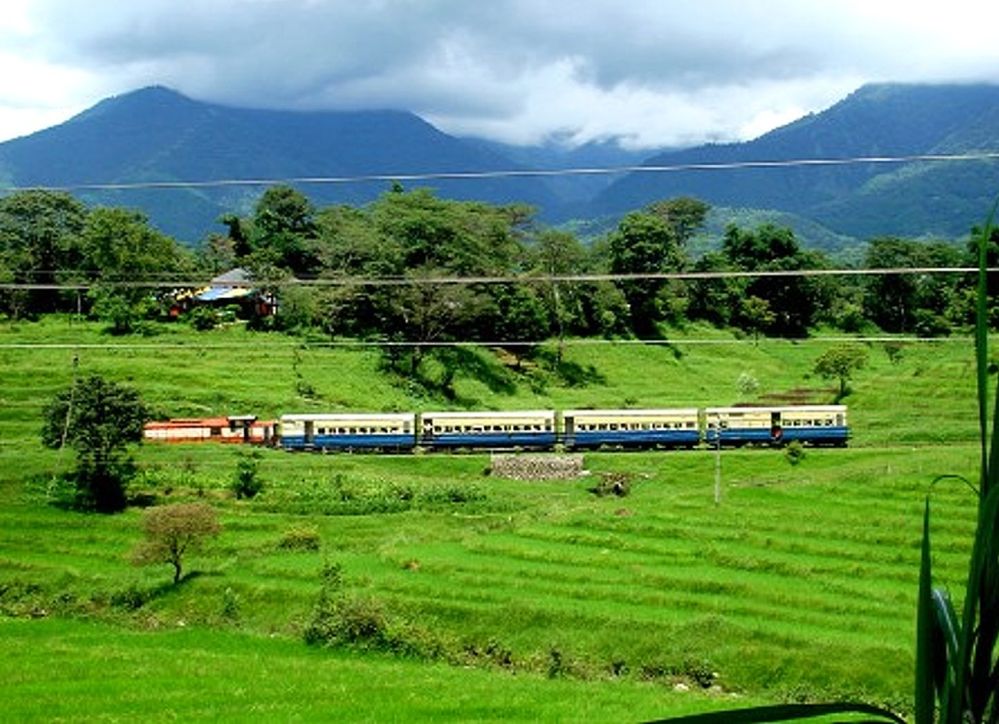 Pathankot Jogindernagar Narrow Gauge train.