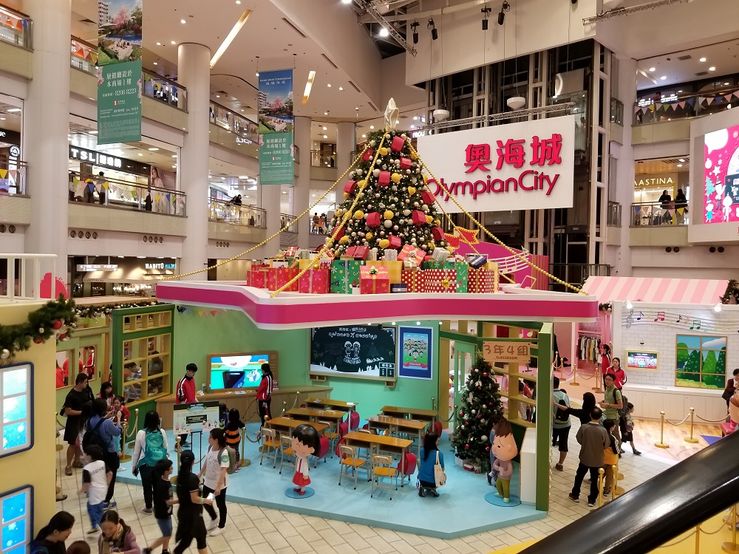 Shopping mall in Hong Kong