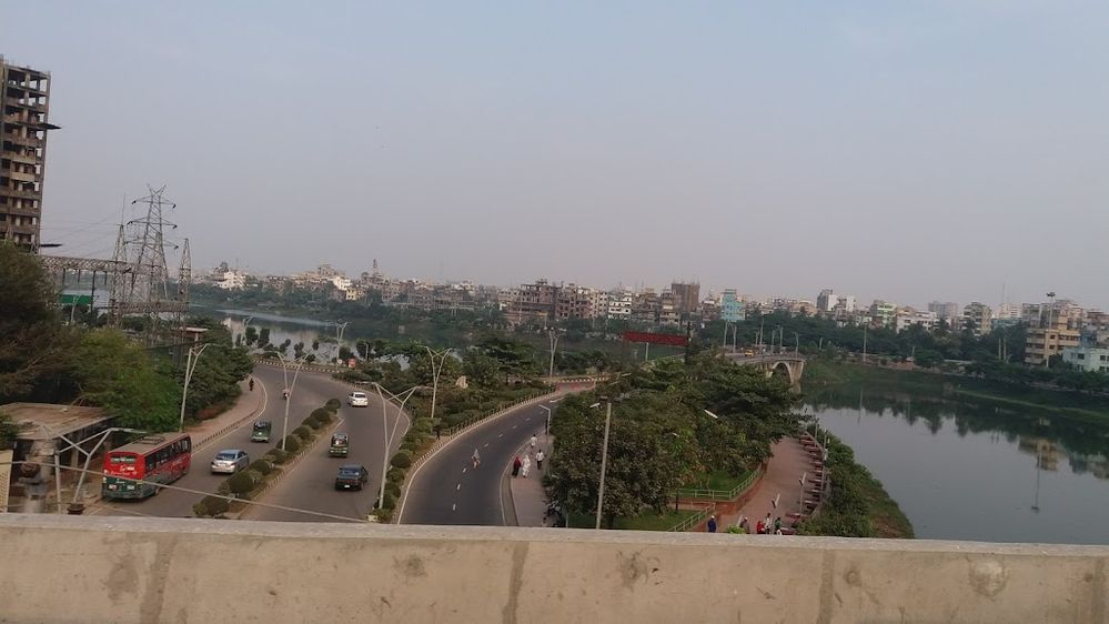 Hatirjheel Lake, Mughbazar, Dhaka.