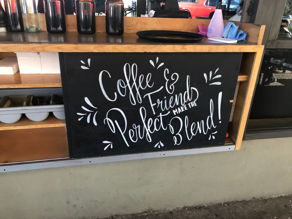 A snap of a local coffee shop sign here I Melboure Victoria Australia