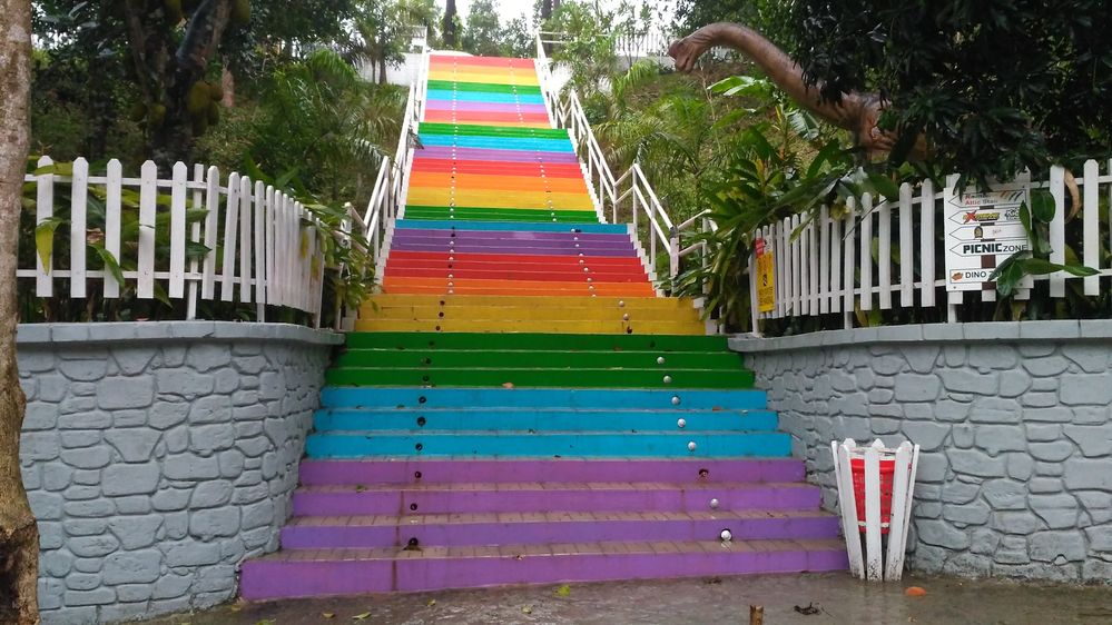 Rainbow stairs @ Dino Park by Samaira Islam Jol