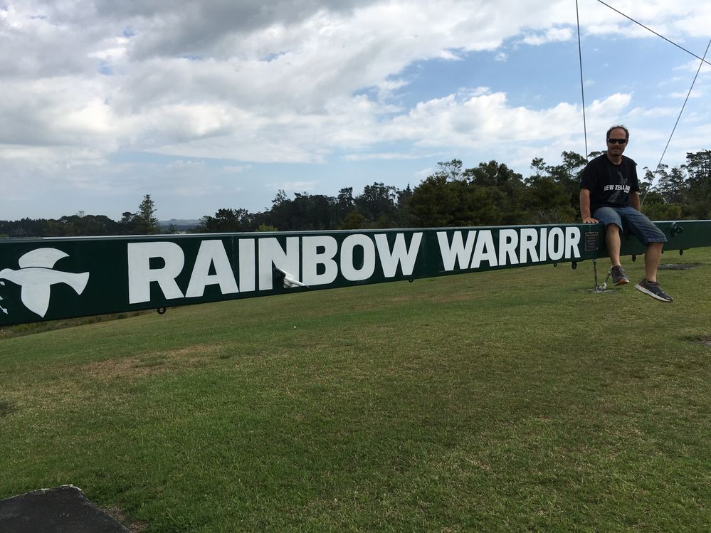 Green Piece Rainbow Worrior New Zealand