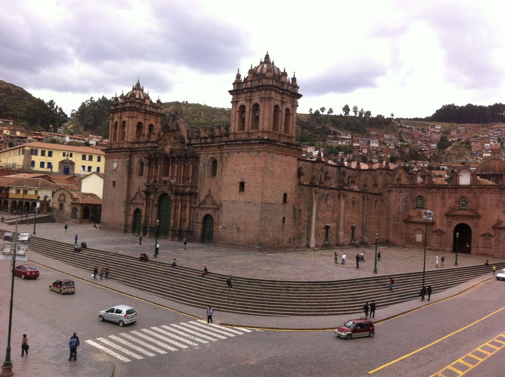 At Plaza de Armas in Cusco