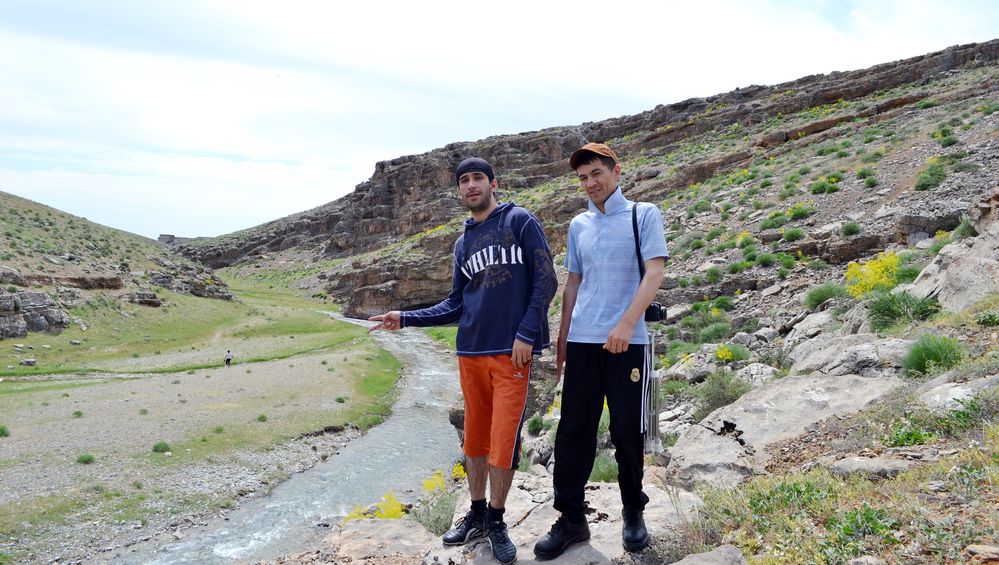 In mountain Turkestan with my friend