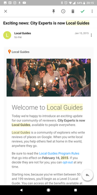 Voila.. City Experts became Local Guides!