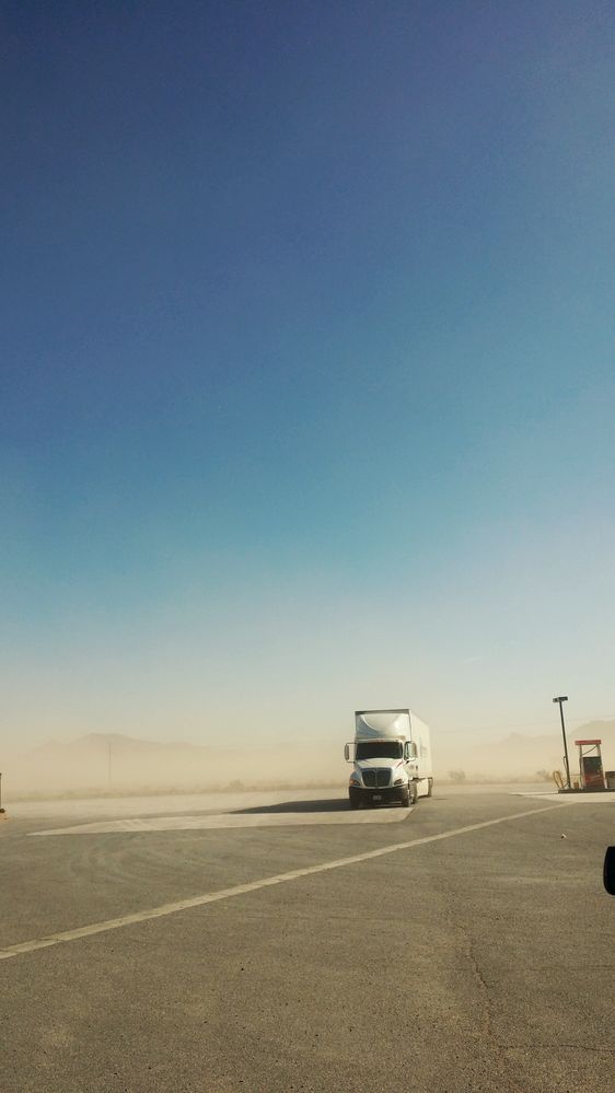 Nevada sandstorm near Las Vegas