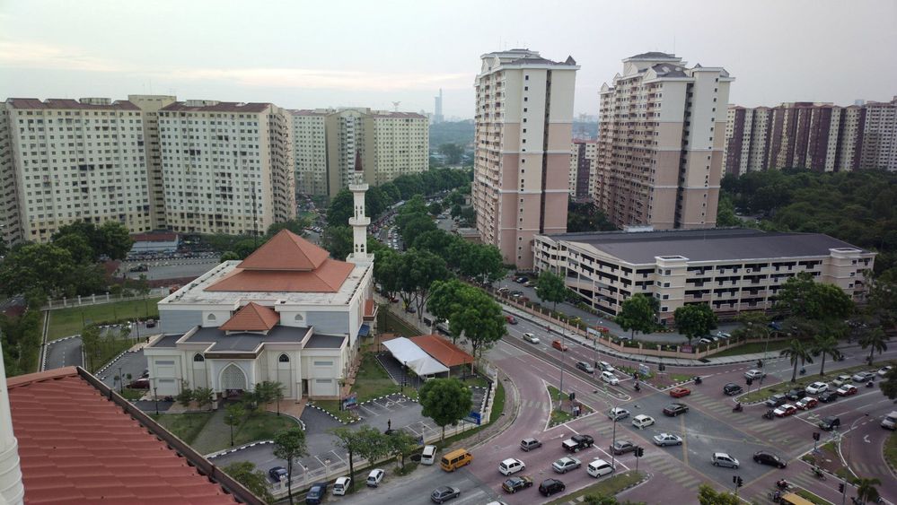 Aerial view, Masjid Al-Najihin, Kuala Lumpur, Malaysia