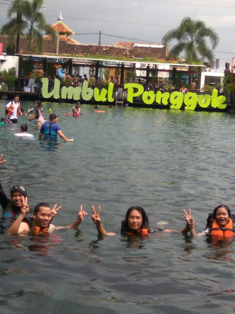 swimming pool of umbul pongok at klaten ,central java indonesia