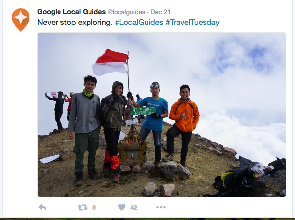 Twitter Google Local Guides (But, My Name doesn't mentioned by Local Guides)