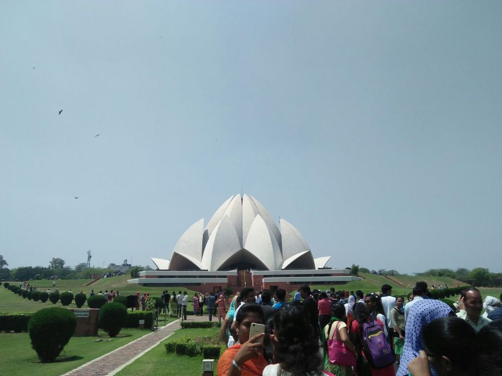 Lotus temple in Delhi india
