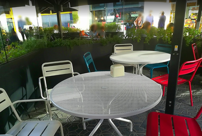 This is an example of a photo that I posted on a review to show how the terrace looked like :) .