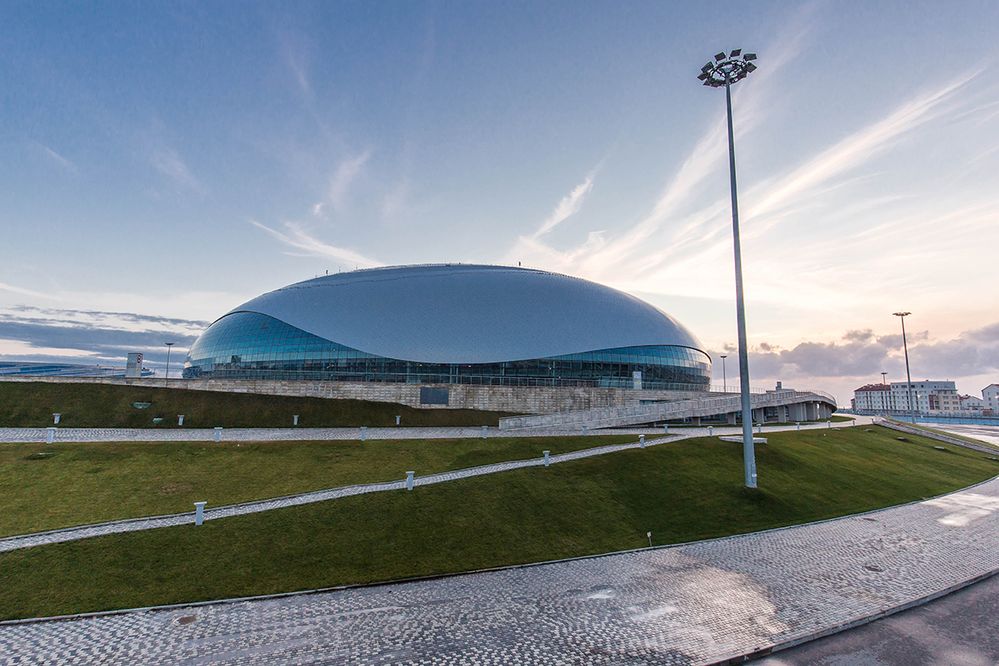 Caption: A photo of Olympic Stadium Fisht in Sochi, Russia. (Local Guide Alexey S)