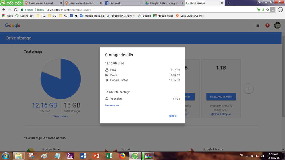 My Google Drive nearly full