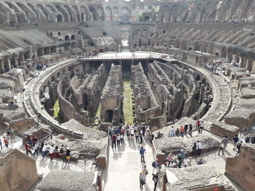 The Colosseum or Coliseum, also known as the Flavian Amphitheatre, is an oval amphitheatre in the center of the city of Rome, Italy